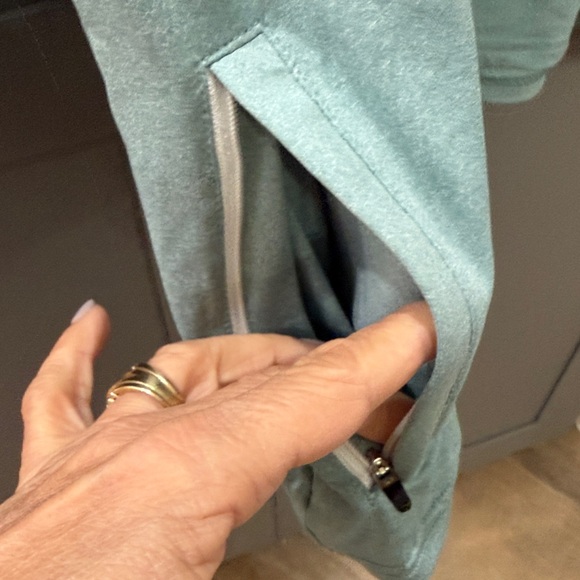 Costa Men’s Sz XL Light Green Long Sleeve hoodie with zipper pocket - Picture 9 of 9